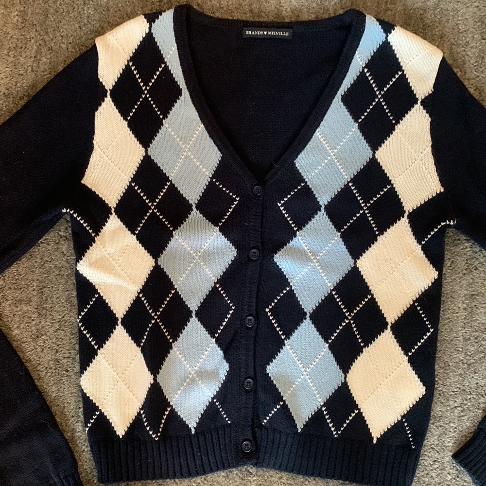 Brandy Melville Argyle Cardigan